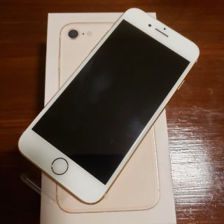 アイフォーン(iPhone)のau iPhone8 64GB ゴールド(スマートフォン本体)