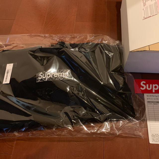 Supreme bandana box logo パーカー 黒 black L