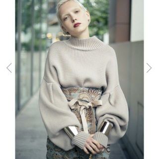 アメリヴィンテージ(Ameri VINTAGE)のAMERI BALLOON SLEEVE KNIT TOP 新品タグ付き　アメリ(ニット/セーター)