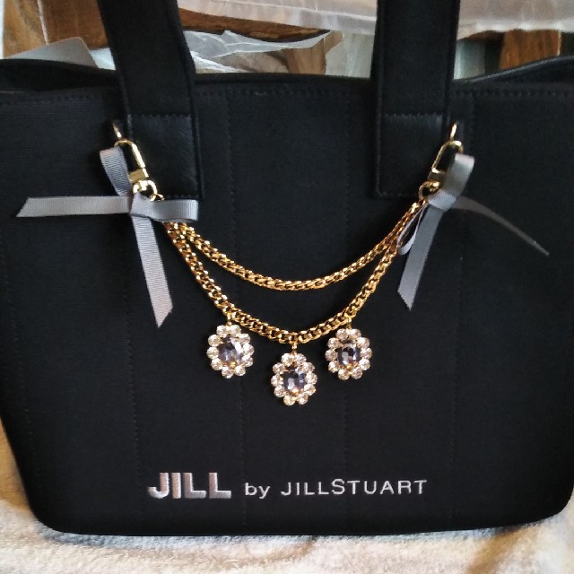 JILL by JILLSTUART - ジュエルリボントートブラック新品未使用の通販 ...