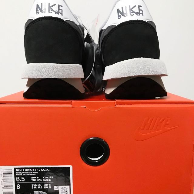 NIKE(ナイキ)の【24.5cm】Nike × Sacai LD Waffle Black メンズの靴/シューズ(スニーカー)の商品写真