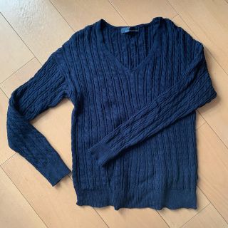 ガリャルダガランテ(GALLARDA GALANTE)の【GALLARDAGALANTE NAVY】Vネック長袖カットソー(カットソー(長袖/七分))