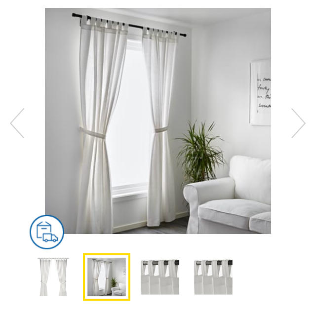 IKEA(イケア)のイケア　カーテン インテリア/住まい/日用品のカーテン/ブラインド(カーテン)の商品写真