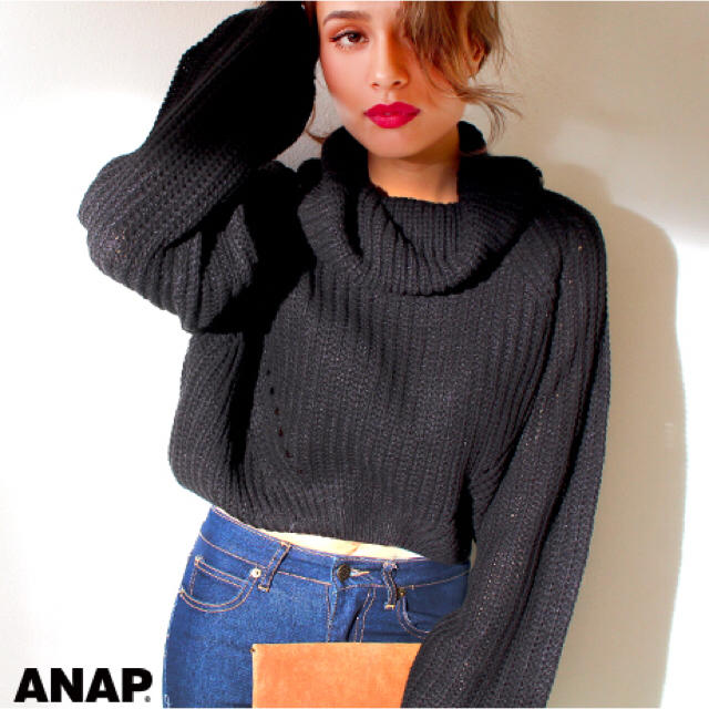 ANAP(アナップ)のANAP☆ショート丈タートルネックニット レディースのトップス(ニット/セーター)の商品写真
