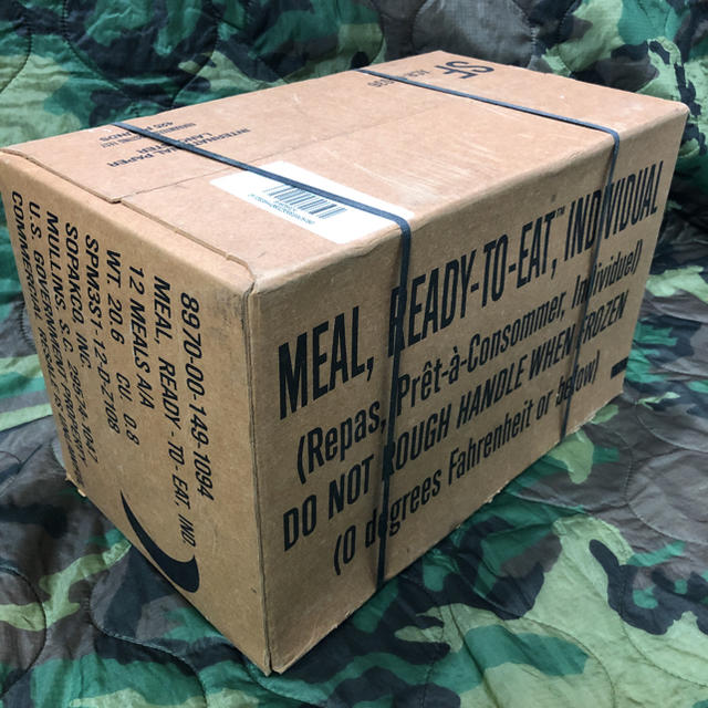 米軍放出品米軍放出品 MREレーション ボックス BOX 12個入り 戦闘食 野戦食 非常