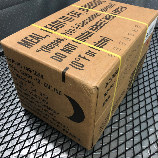 米軍放出品 MREレーション ボックス BOX 12個入り 戦闘食 野戦食 10 米軍放出品 MREレーション ボックス BOX 12個入り 戦闘食 野戦食 10