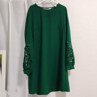 エイチアンドエム(H&M)の【H&M】ミニワンピース(ミニワンピース)