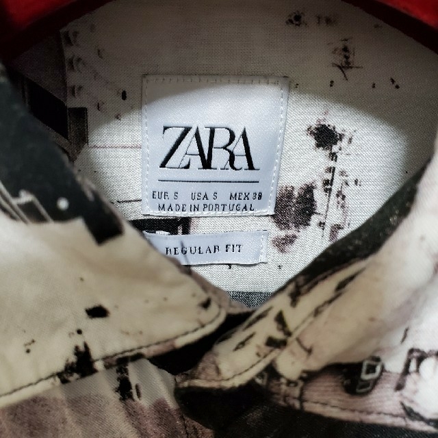 ZARA(ザラ)のザラ ZARA MAN 柄 プリント シャツ S 38 メンズ メンズのトップス(シャツ)の商品写真