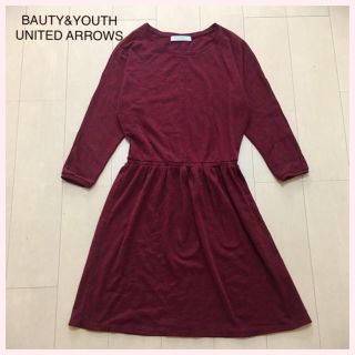 ビューティアンドユースユナイテッドアローズ(BEAUTY&YOUTH UNITED ARROWS)のBAUTY&YOUTH UNITED ARROWS長袖　ニットワンピース(ひざ丈ワンピース)