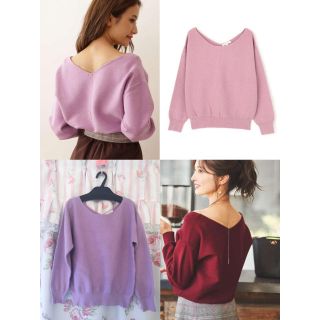 プロポーションボディドレッシング(PROPORTION BODY DRESSING)の♡バックネックレスドルマンニット♡(ニット/セーター)