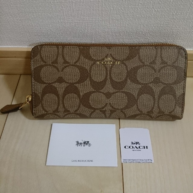 新品 COACH コーチ ラウンドファスナー 長財布 特别免费送货 lecoupe