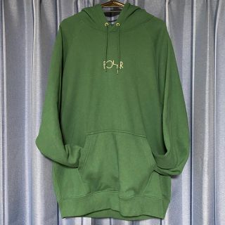 ポラール(POLAR)のPOLAR skate co パーカー XL　緑　Green(パーカー)