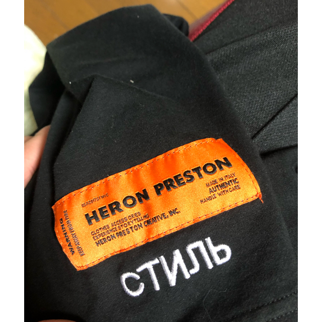 OFF-WHITE(オフホワイト)のHERON PRESTON ヘロンプレストン モックネックTシャツ メンズのトップス(Tシャツ/カットソー(七分/長袖))の商品写真