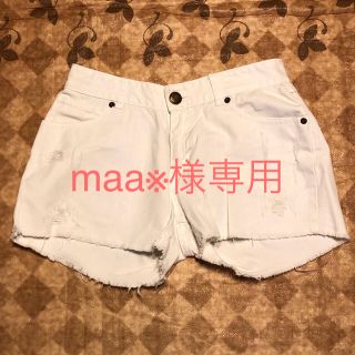 ラブトキシック(lovetoxic)のラブトキシック  ショートパンツ 白 150cm(パンツ/スパッツ)