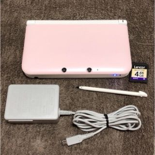 ニンテンドウ(任天堂)のNintendo 3DS  LL 本体ピンク/ホワイト(箱付き)(携帯用ゲーム機本体)