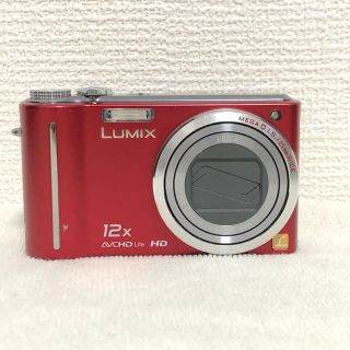 パナソニック(Panasonic)のPanasonic デジカメLUMIX DMC-TZ7 レッド(コンパクトデジタルカメラ)