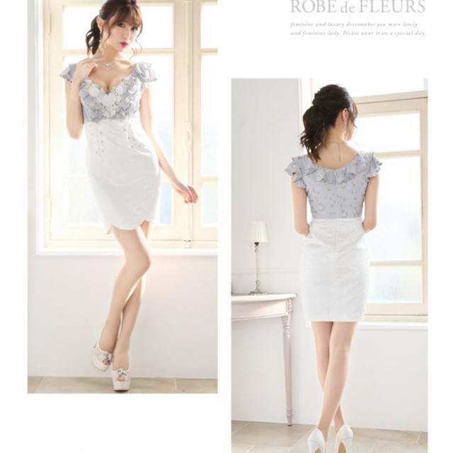 ROBE de FLEURS ドレス レディースのフォーマル/ドレス(ミニドレス)の商品写真