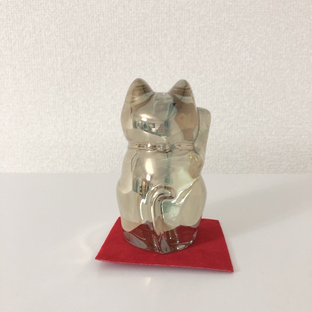 Baccarat(バカラ)の【新品】バカラ Baccarat 招き猫 ゴールド インテリア/住まい/日用品のインテリア小物(置物)の商品写真