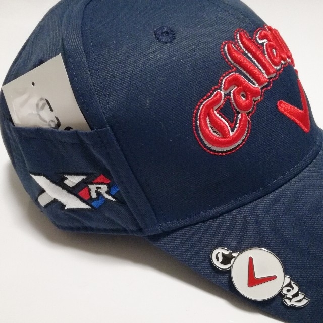 Callaway 人気商品 Callaway ゴルフキャップ 紺 便利なマグネットマーカー付きの通販 By Winwin0213 S Shop キャロウェイならラクマ