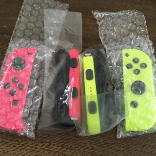 ニンテンドースイッチ(Nintendo Switch)の新品未使用 任天堂Switch Joy-Con ネオンピンク&ネオンイエロー(家庭用ゲーム機本体)