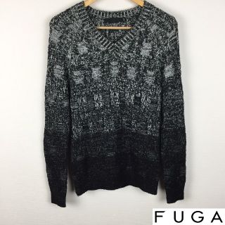 フーガ(FUGA)の美品 FUGA フーガ 長袖ニット グレー サイズ44(ニット/セーター)