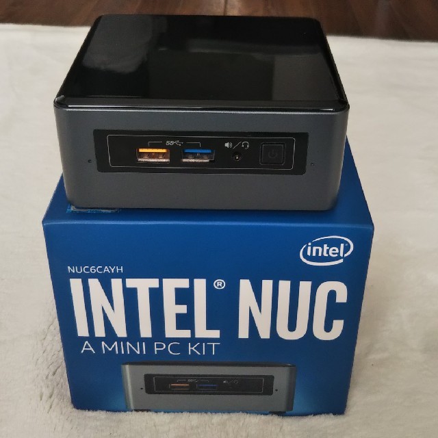 INTEL NUC NUC6CAYH Window10pro 4GB/1TBスマホ/家電/カメラ