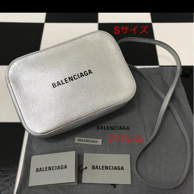 新品 2019SS BALENCIAGA エブリデイ カメラバッグ S シルバーバースデープレゼント