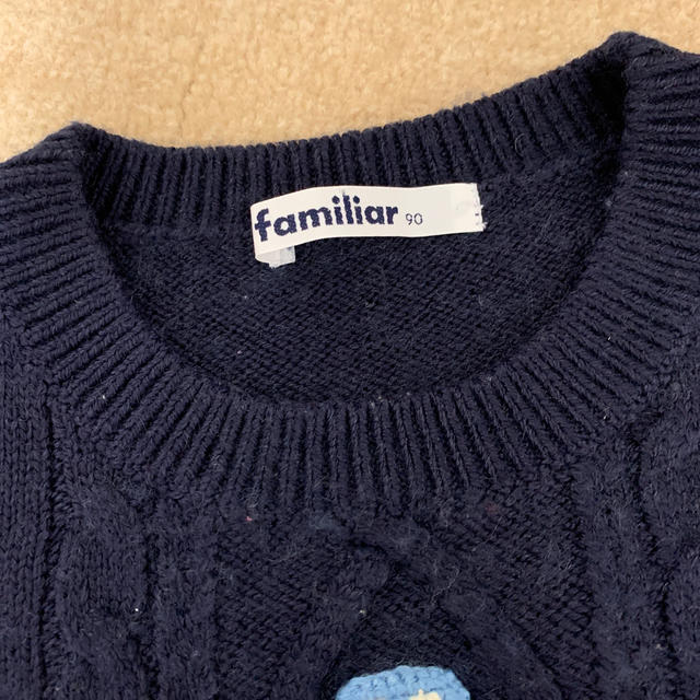 familiar(ファミリア)のfamiliar ベスト　90cm キッズ/ベビー/マタニティのキッズ服男の子用(90cm~)(ニット)の商品写真