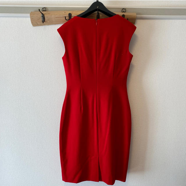 カルバンクライン ドレス ワンピース 赤 レッド - ミディアムドレス
