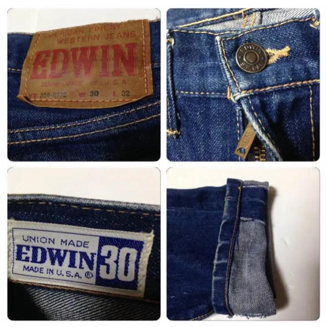 EDWIN エドウィン 60s デニムパンツ USA製 VINTAGE