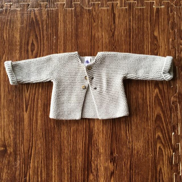 PETIT BATEAU(プチバトー)のプチバトー　カーディガン キッズ/ベビー/マタニティのベビー服(~85cm)(ニット/セーター)の商品写真