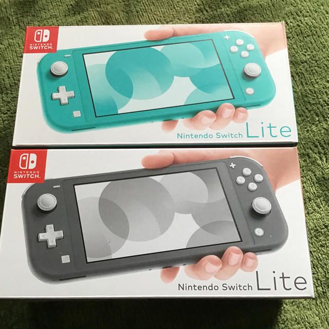 Nintendo Switch(ニンテンドースイッチ)のNintendo Switch Liteグレー　ターコイズ　2台セット エンタメ/ホビーのゲームソフト/ゲーム機本体(家庭用ゲーム機本体)の商品写真