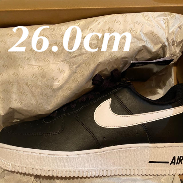 26.0cm nike AIRFORCE1 white black