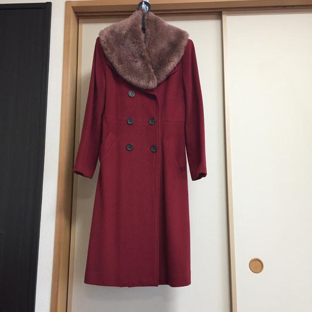 カシミヤ混のコート レディースのジャケット/アウター(ロングコート)の商品写真