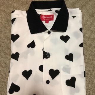 Supreme Hearts Rayon Shirt Heart M Black