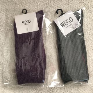 ウィゴー(WEGO)の新品 WEGO ウィゴー レディース 2足セット リブ&ケーブル ソックス 靴下(ソックス)