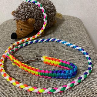 リード 犬 ハンドメイド パラコード(リード/首輪)