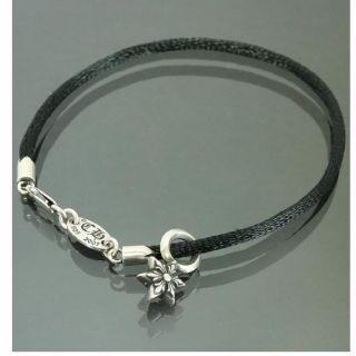 クロムハーツ(Chrome Hearts)のクロムハーツ　正規品5スターシルバー925ブラック(ブレスレット)