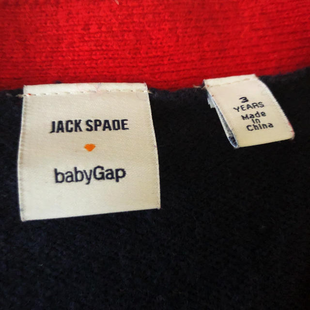 babyGAP(ベビーギャップ)のbaby GAP × JACK SPADE コラボ　カーディガン キッズ/ベビー/マタニティのキッズ服男の子用(90cm~)(カーディガン)の商品写真