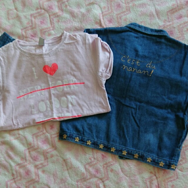 Zara Zara Kids 11 12歳 可愛いtシャツ 可愛いデニムシャツ130の