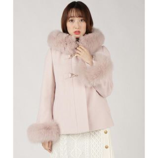 ウィルセレクション(WILLSELECTION)の♡ウィルセレクション♡スーパー110モッサショートダッフル　コート♡ピンク系♡(毛皮/ファーコート)