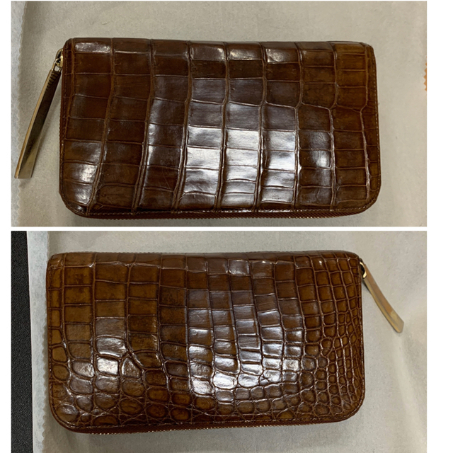 Hermes(エルメス)の池田工芸　クロコダイル長財布　ロングウォレット　美品 メンズのファッション小物(長財布)の商品写真