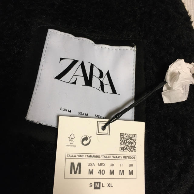 ZARA(ザラ)の新品 人気完売 ZARA MAN 防寒性抜群 ボア ジャケット メンズ レザー メンズのジャケット/アウター(ブルゾン)の商品写真