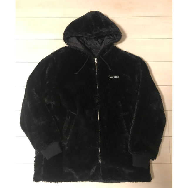 美品 Supreme Reversible Sherpa Parka