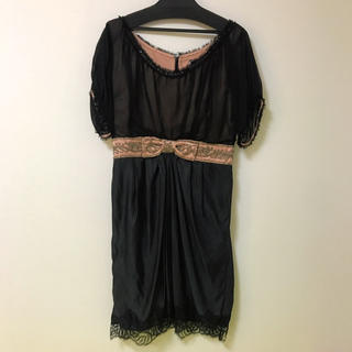 グレースコンチネンタル(GRACE CONTINENTAL)のダイアグラム　シルク　ドレス(ミディアムドレス)