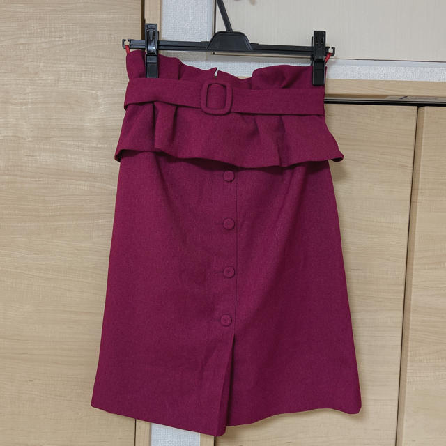 Rirandture(リランドチュール)のRirandture ペプラムベルト付き2wayスカート　リランドチュール レディースのスカート(ひざ丈スカート)の商品写真