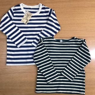 ムジルシリョウヒン(MUJI (無印良品))の無印良品　ロンT 2枚　　100(Tシャツ/カットソー)