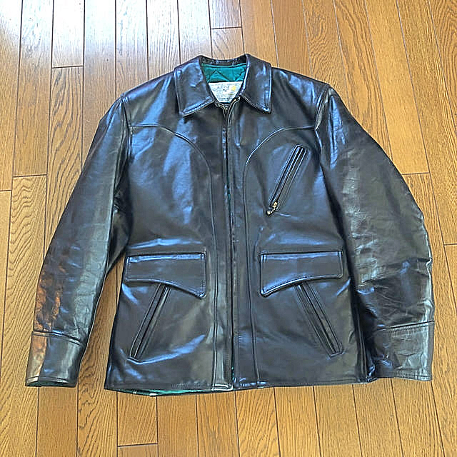 schott(ショット)のエアロレザー　AERO LEATHER ヘラクレスジャケット　難有り メンズのジャケット/アウター(レザージャケット)の商品写真