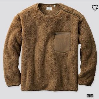 ユニクロ(UNIQLO)の新品･未使用!!ユニクロ【M】フリースプルオーバー/ベージュ(その他)