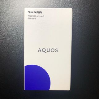 アクオス(AQUOS)のAQUOS sense2 sh-m08 ブラック　SHARP(スマートフォン本体)